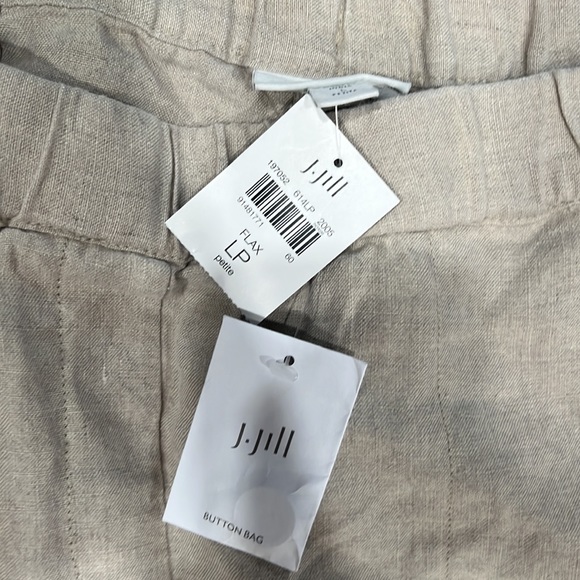 NWT j Jill linen cropped pants, size LP - Picture 4 of 4